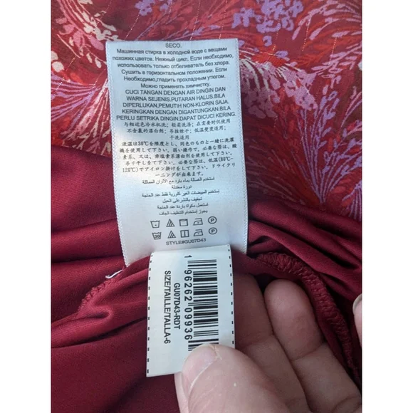 Women BCBG generation Dress size 6 red & pink - Picture 12 of 13